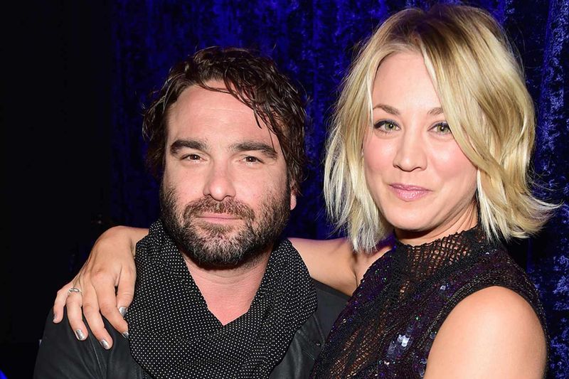 Johnny Galecki and Kaley Cuoco