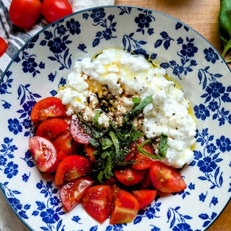 Cherry Tomatoes and Fresh Basil