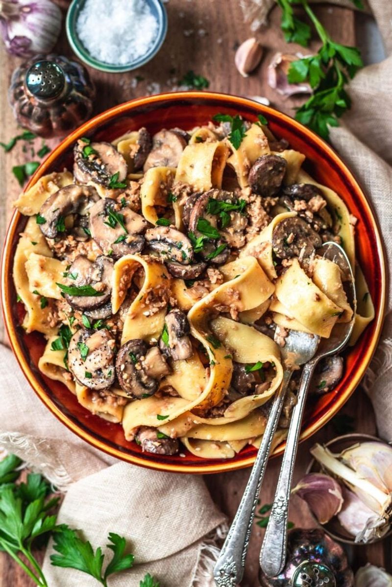 Vegan Mushroom Stroganoff
