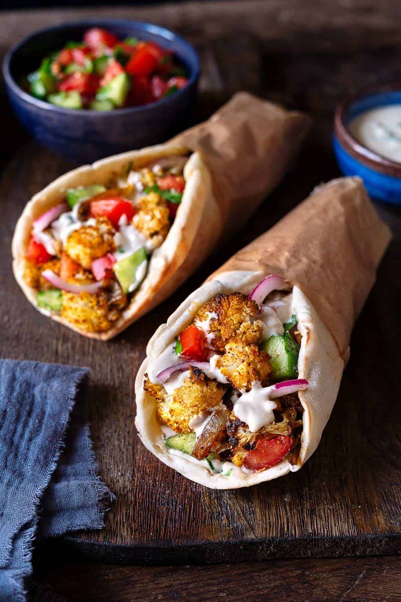 Cauliflower Shawarma Wraps