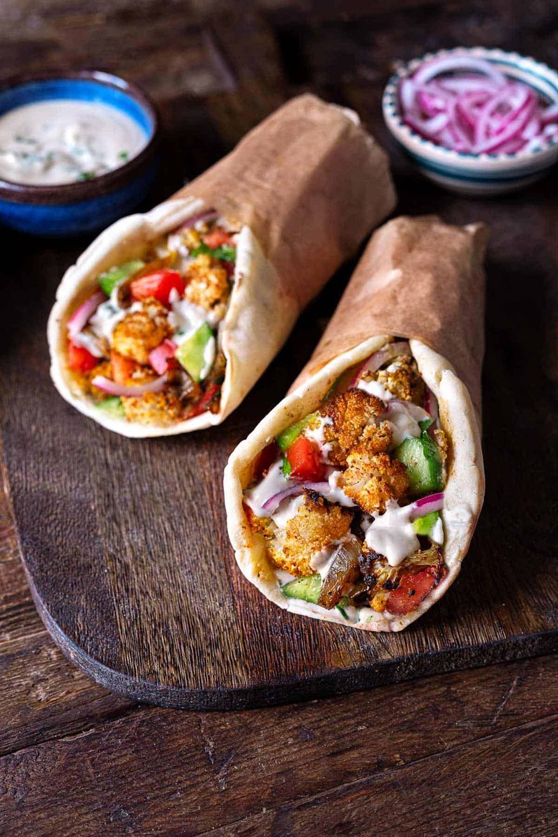 Cauliflower Shawarma Wraps