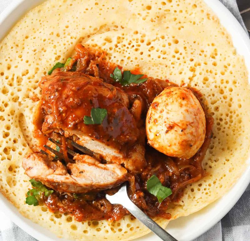 Injera with Doro Wat - Ethiopia