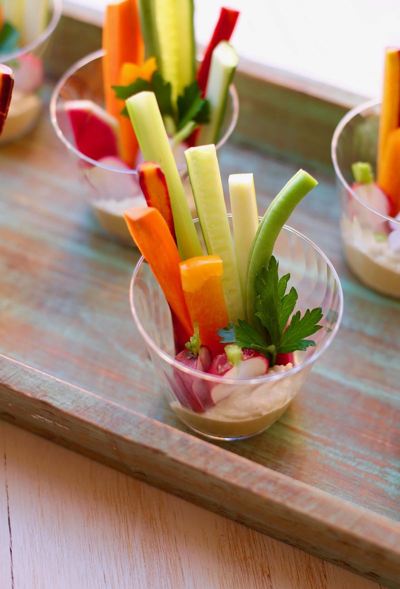 Hummus and Veggie Cups