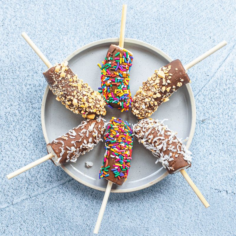 Frozen Banana Pops