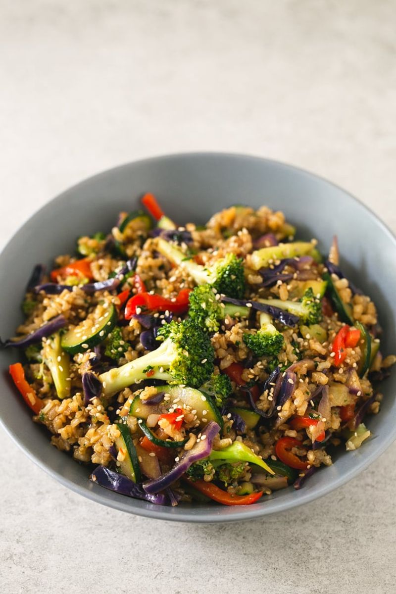 Brown Rice and Veggie Bowl