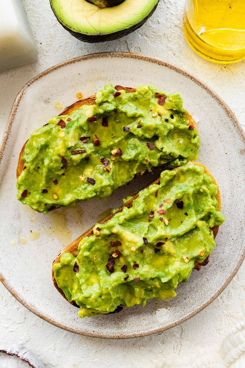 Avocado Toast on Whole Grain Bread