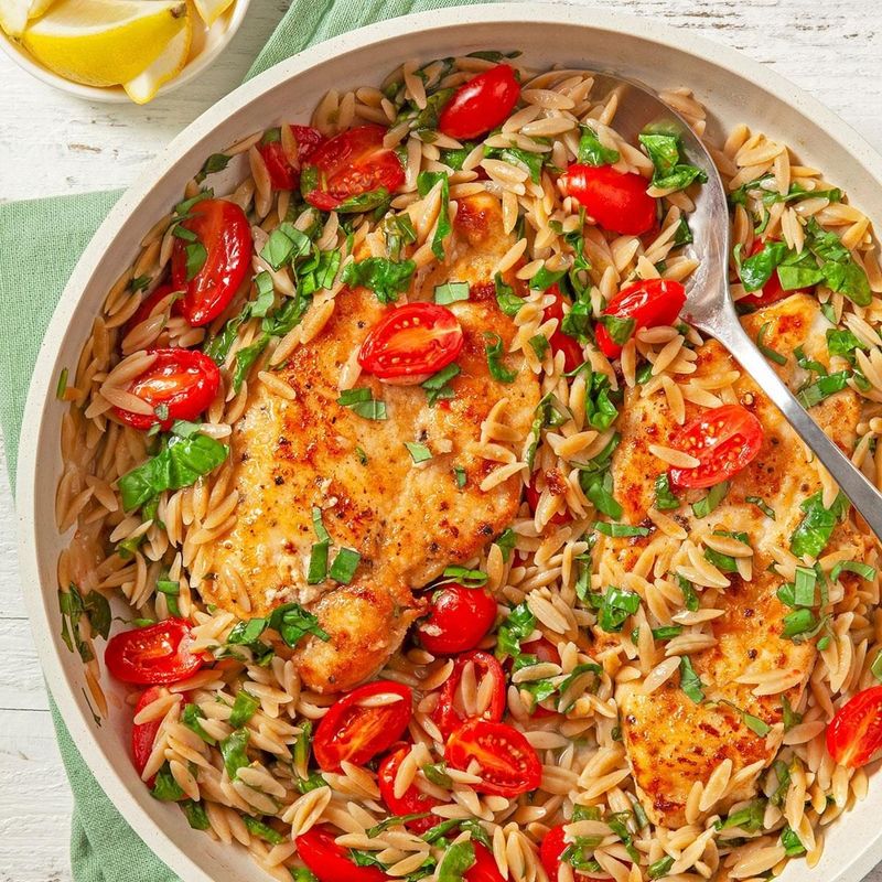Lemon Herb Chicken Orzo