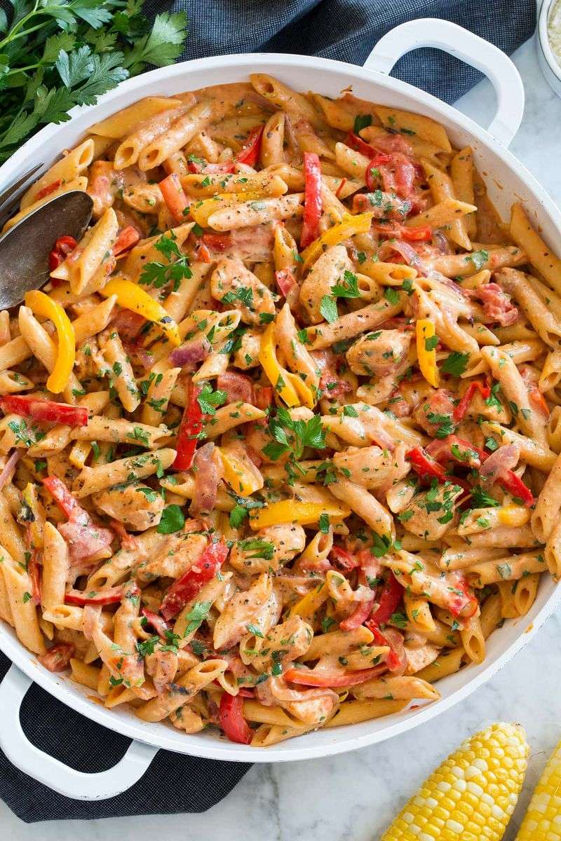 Spicy Romano Chicken Pasta