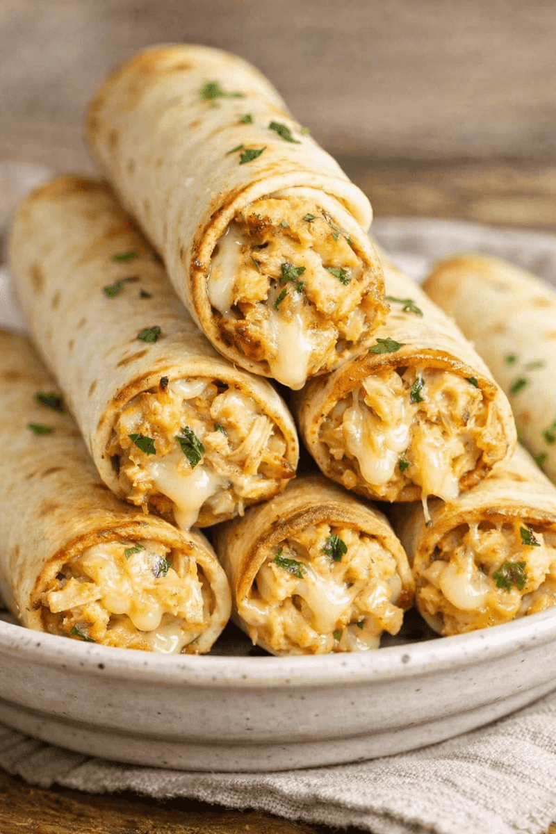 Cheesy Chicken Taquitos