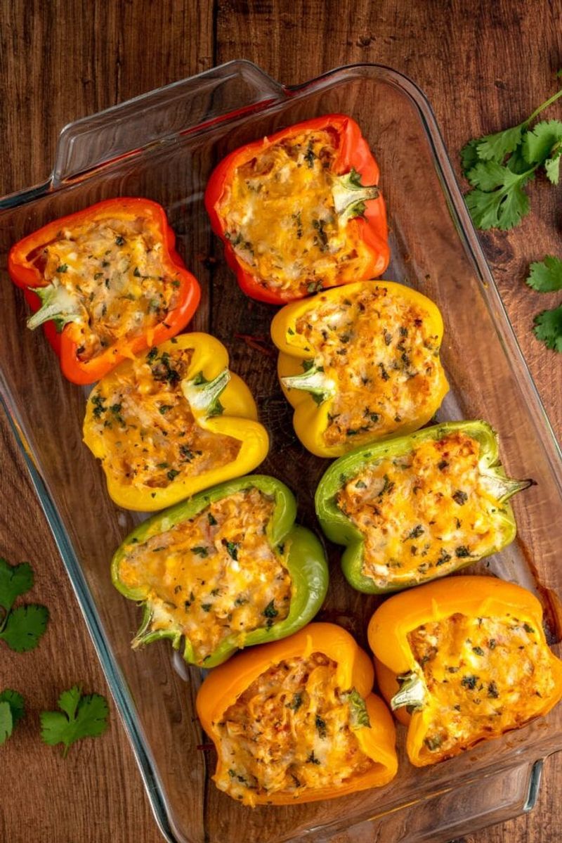 Chicken and Cheese Stuffed Peppers
