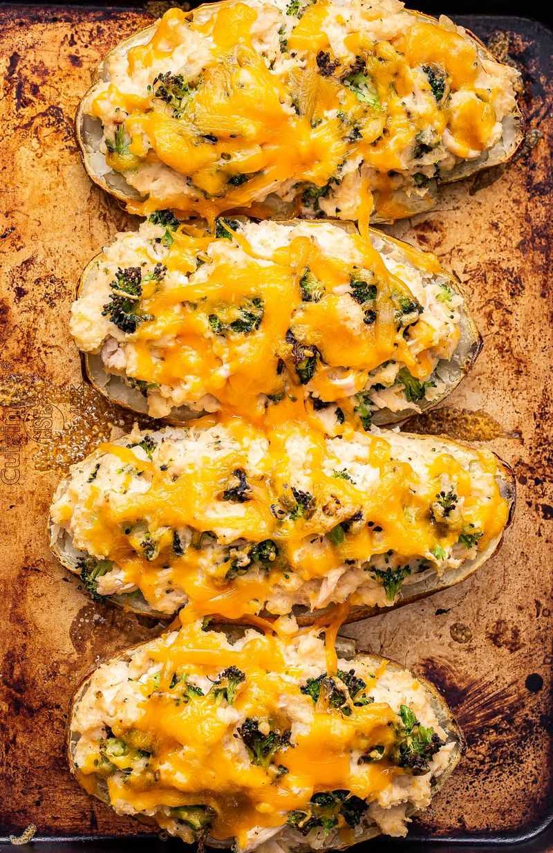 Chicken Stuffed Baked Potatoes