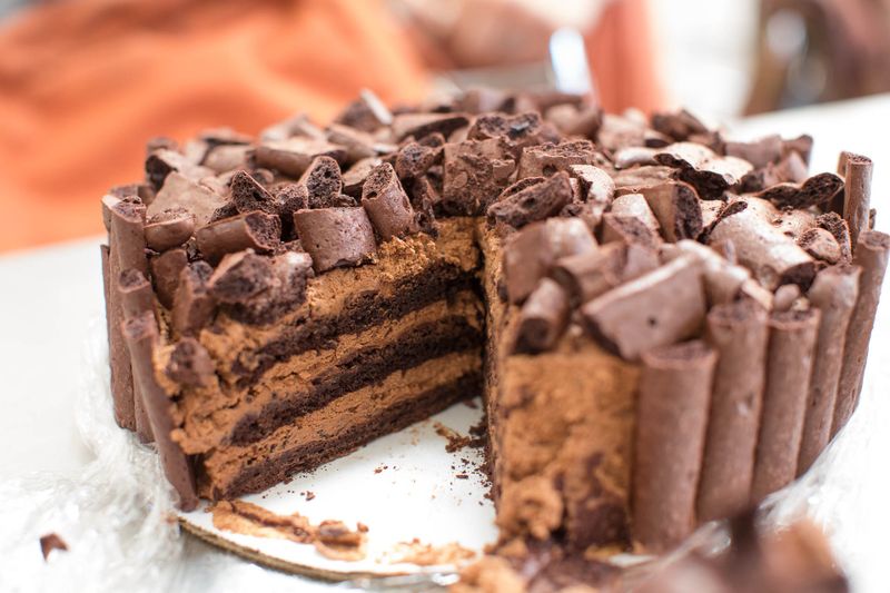 Frozen Chocolate Mousse Cake