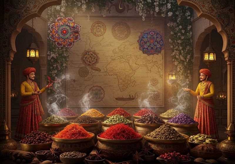 Spices (Pepper, Nutmeg, and Cloves)
