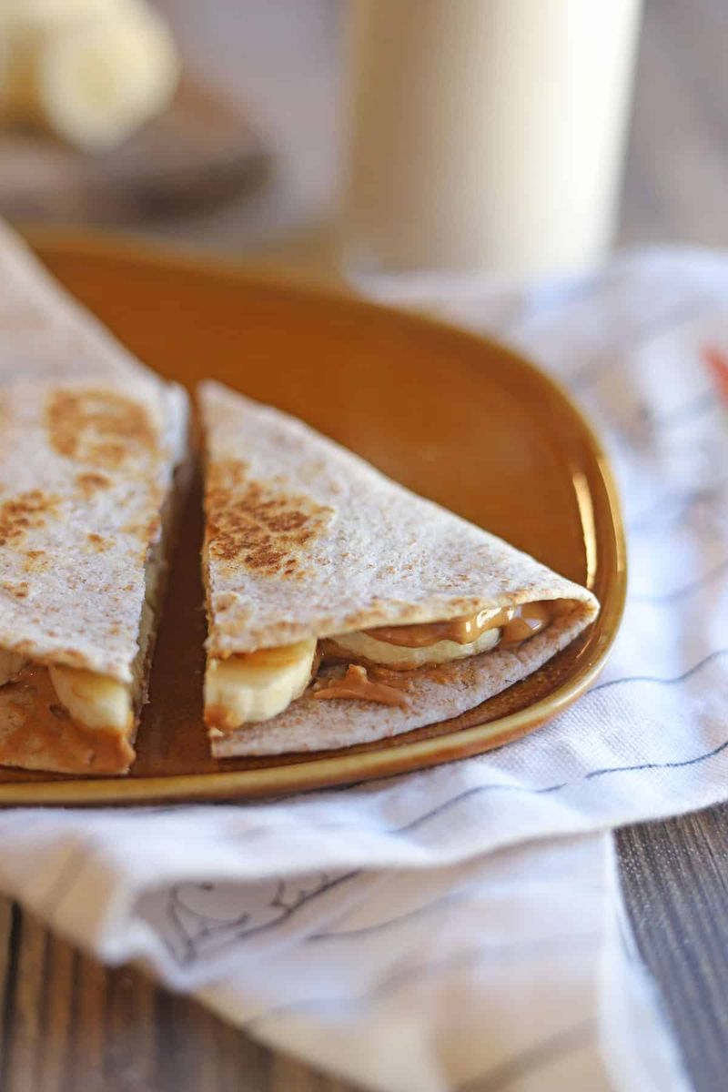 Peanut Butter Banana Quesadillas