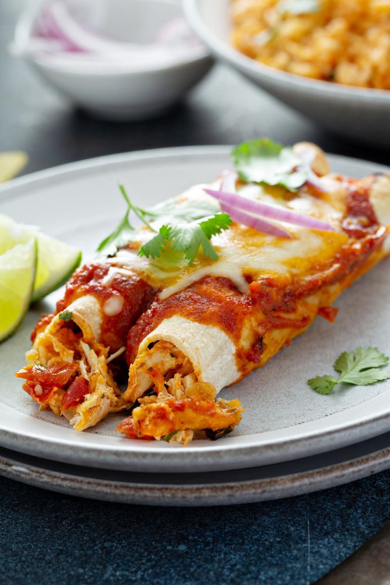 Cheesy Chicken Enchiladas