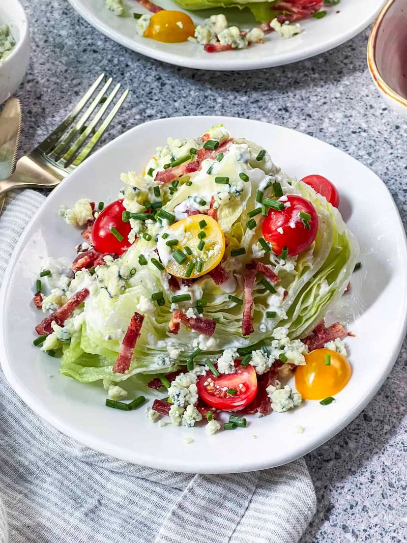 Wedge Salad with Blue Cheese Dressing