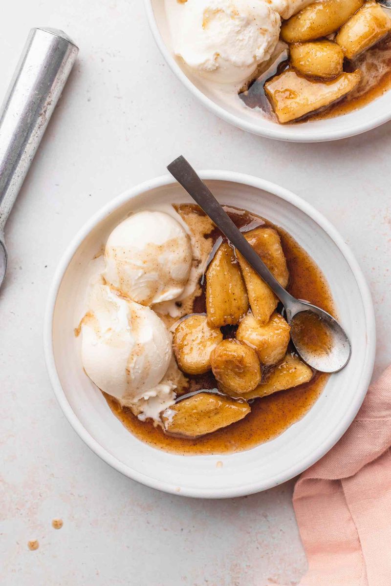 Stovetop Banana Foster Style Bananas