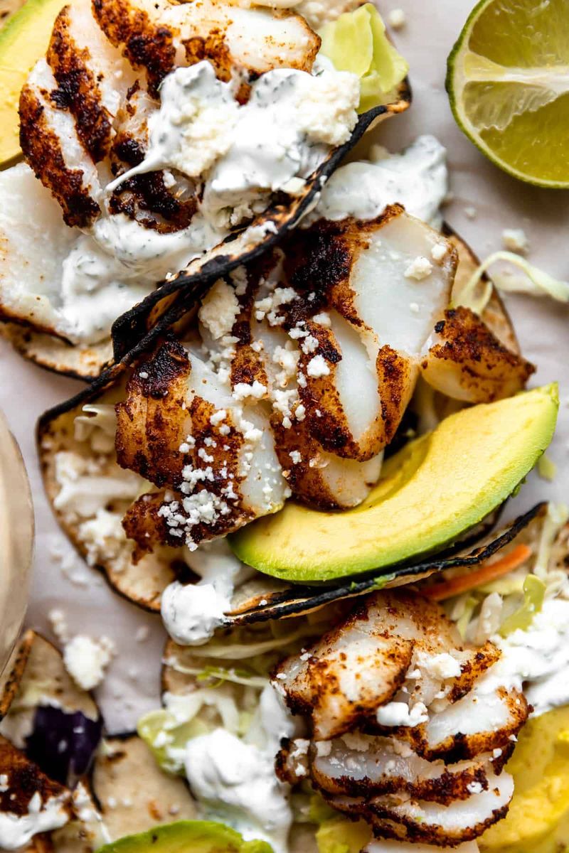 Fish Tacos with Lime Slaw