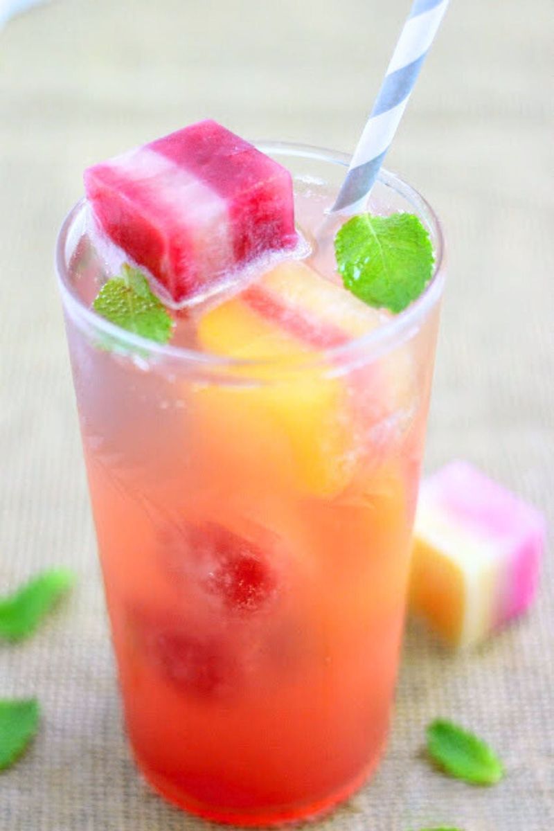 Frozen Fruit Ice Cubes