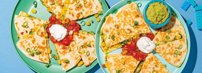 Sweetcorn and Courgette Quesadillas