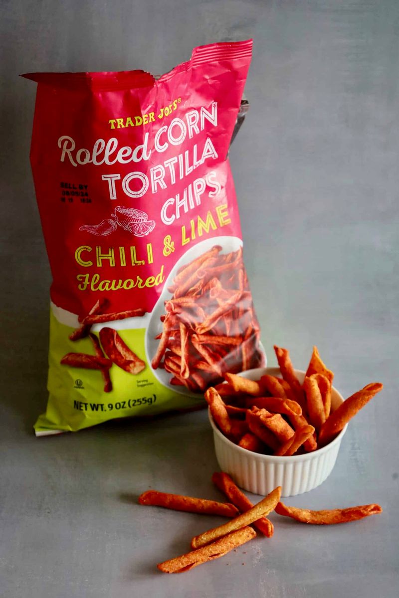 Chili and Lime Rolled Corn Tortilla Chips