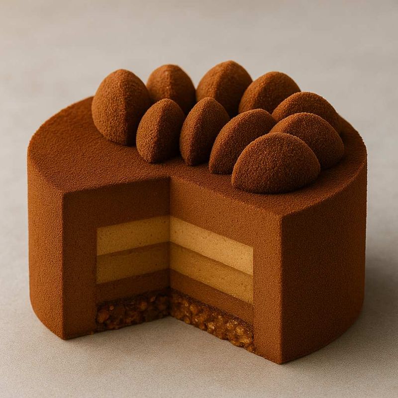 Entremets with Velvet Spray Finish