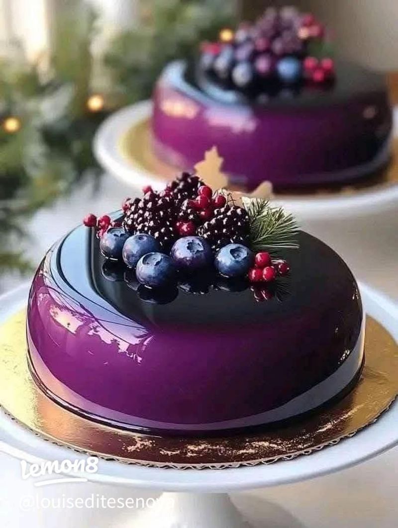 Mirror Glaze Mousse Cake