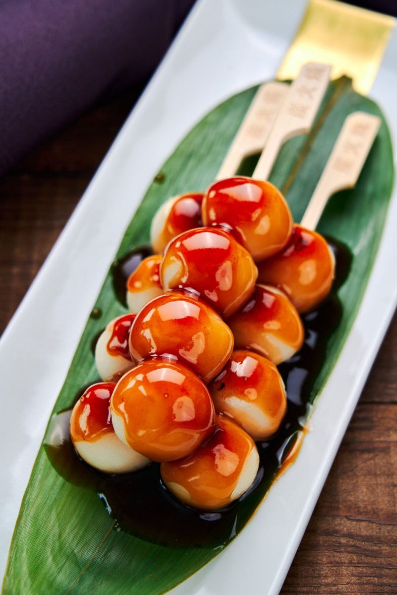 Mitarashi Dango (Sweet Soy Glaze Dango)