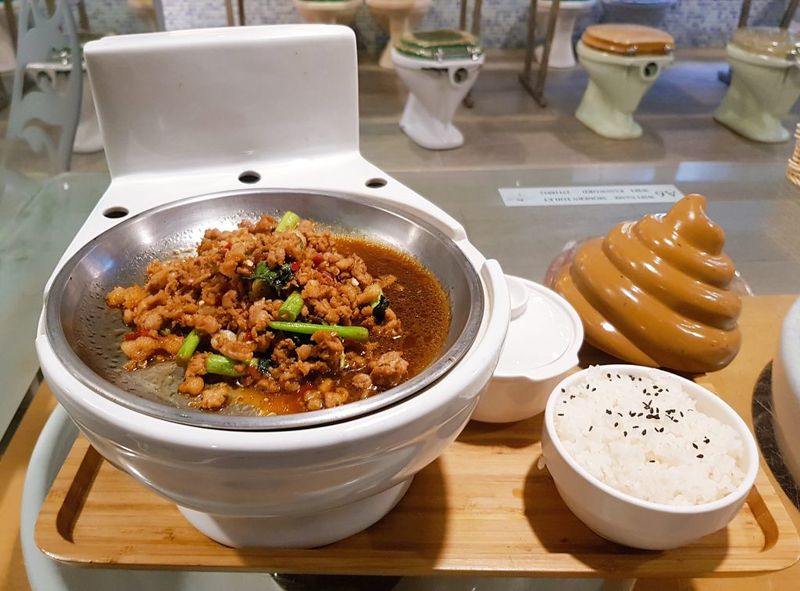Modern Toilet Restaurant - Taipei, Taiwan: Eating From a Toilet Bowl