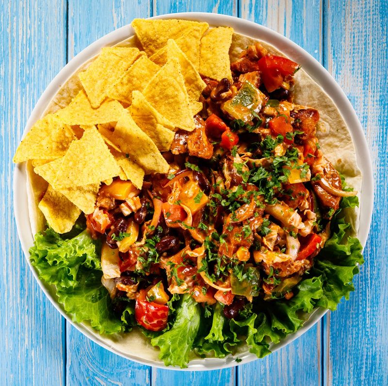 Restaurant Salads with Unhealthy Toppings