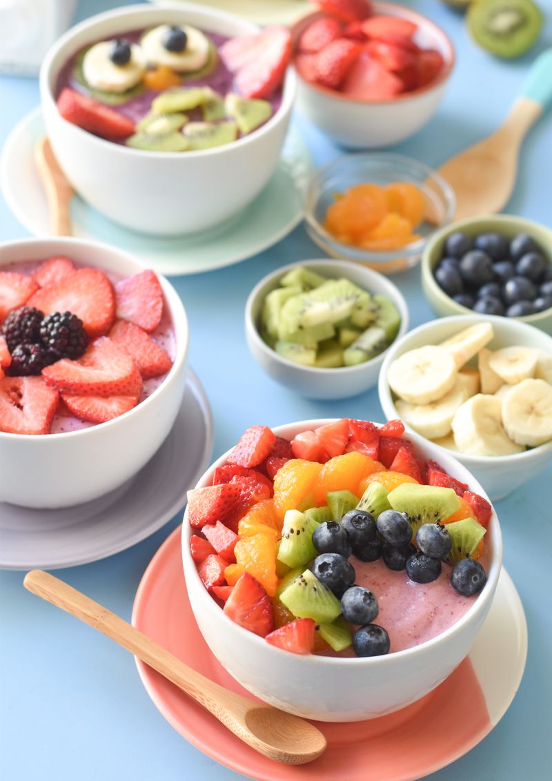 Smoothie Bowl with Toppings Bar