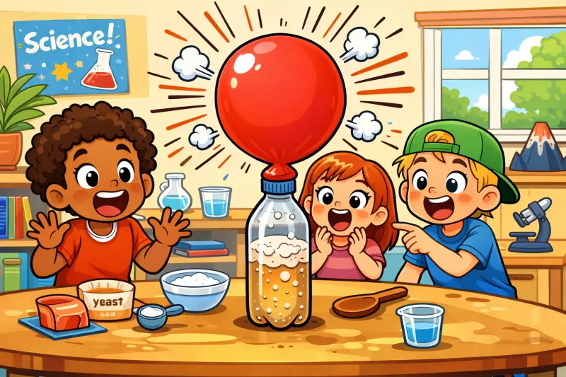 Bread Yeast Balloons: Watching Microorganisms at Work