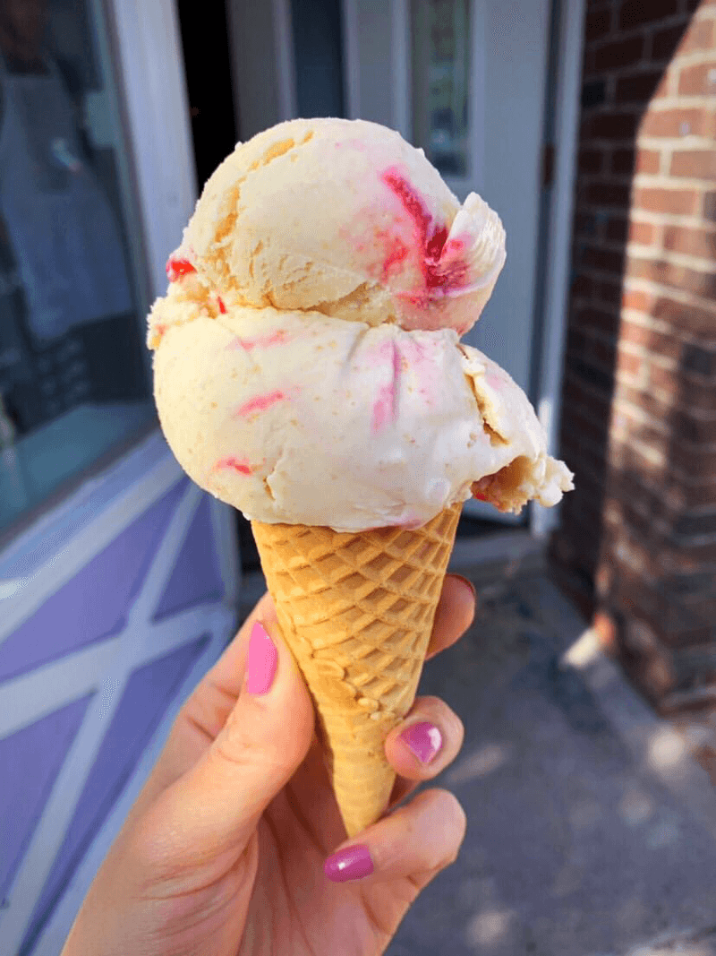 Cream Cheese Danish Ice Cream