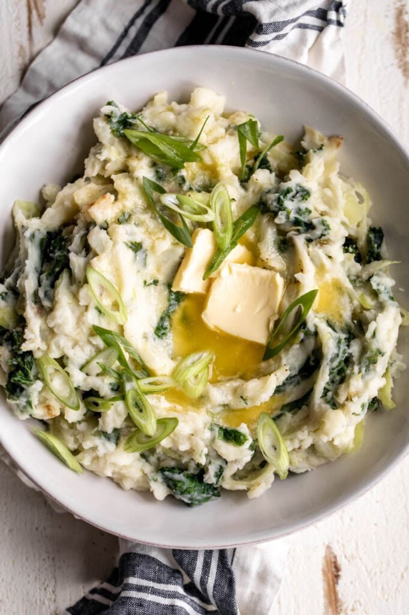 Irish Colcannon - Mashed Potatoes with Cabbage