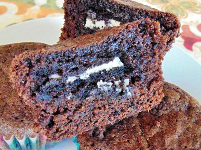 Oreo Stuffed Brownies