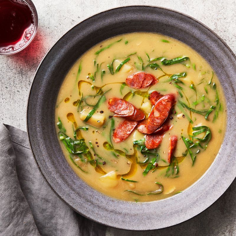 Portuguese Caldo Verde - Green Kale Soup