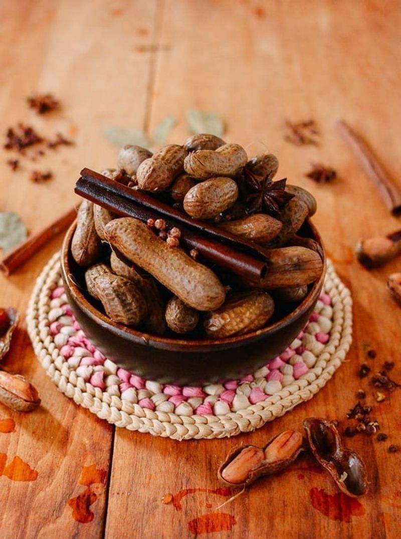 Chinese Boiled Peanuts with Star Anise