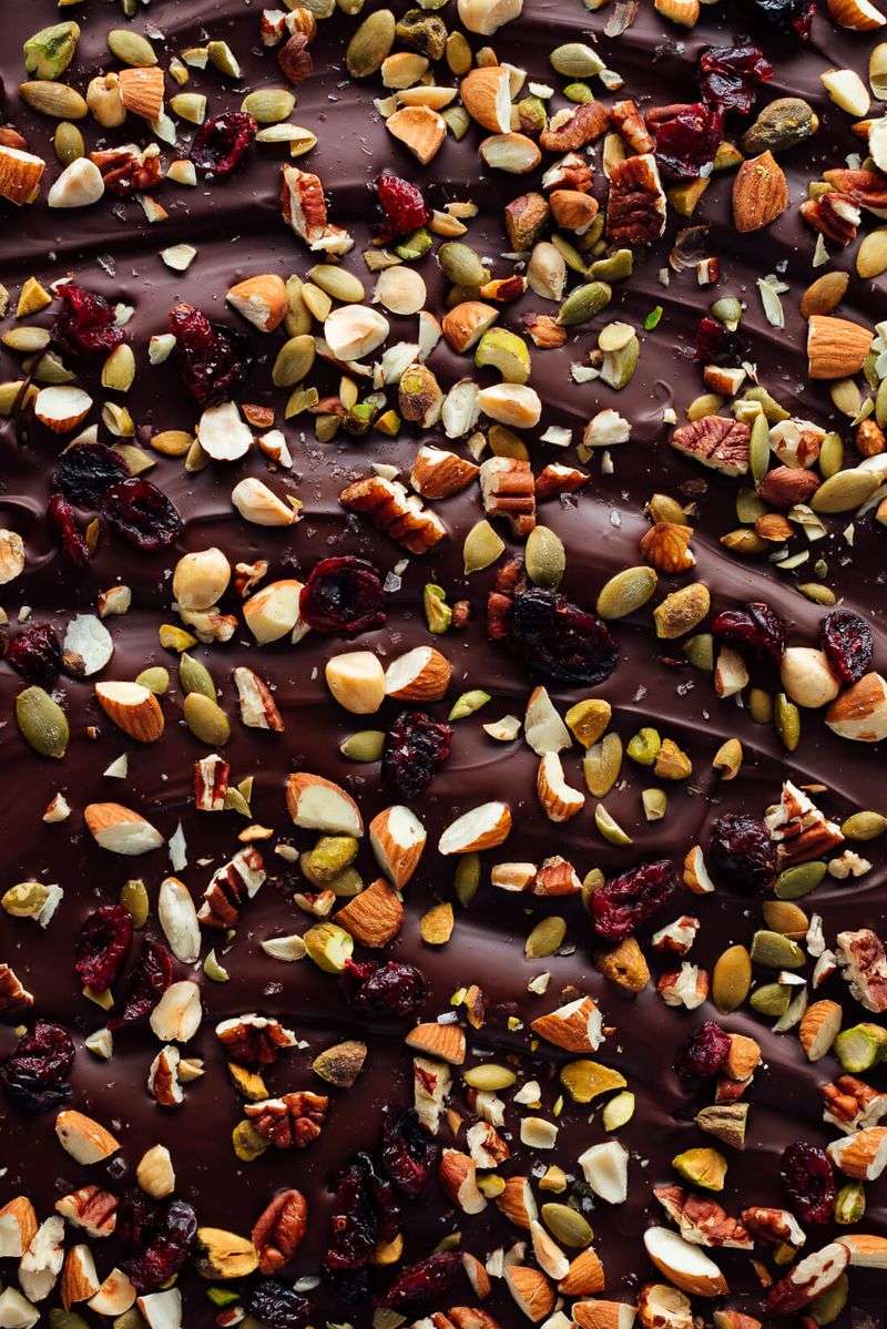 Dark Chocolate Almond Bark with Sea Salt