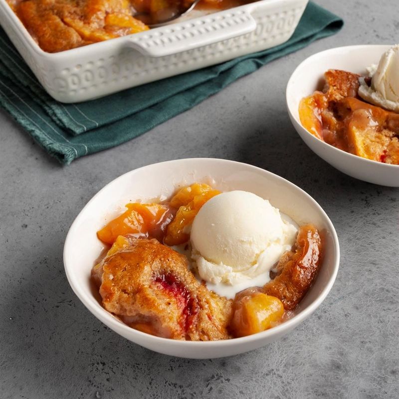 Custard with Tinned Fruit