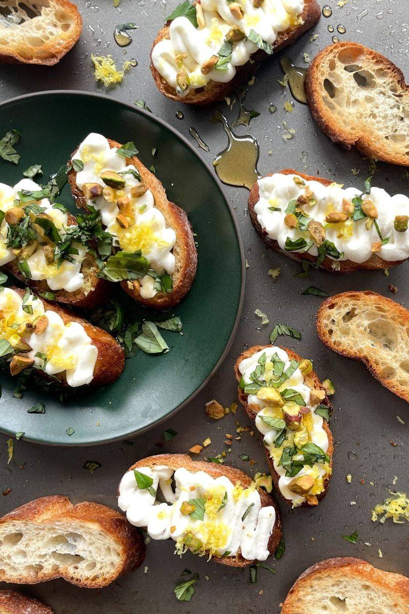 Whipped Ricotta Crostini