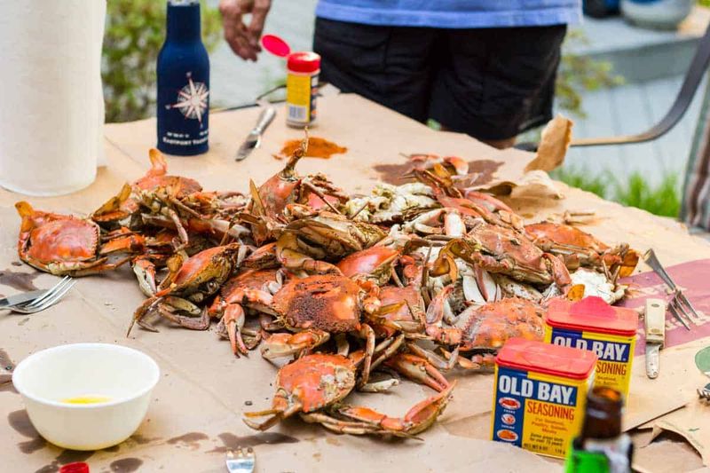 Steamed Blue Crabs with Old Bay