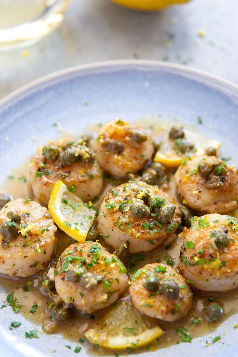Scallops with Brown Butter and Capers