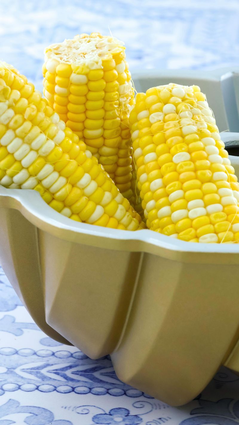 Using a Bundt Pan to Core Corn on the Cob