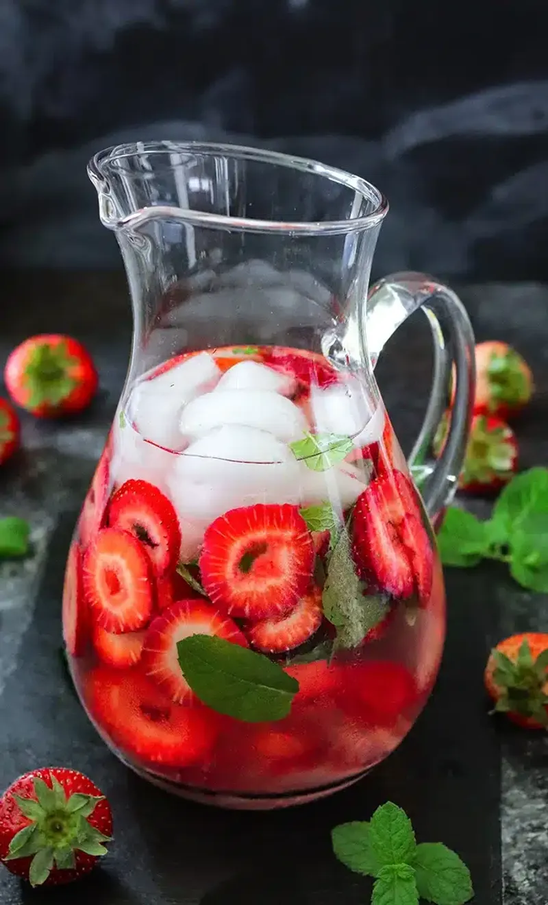 Sliced Strawberries