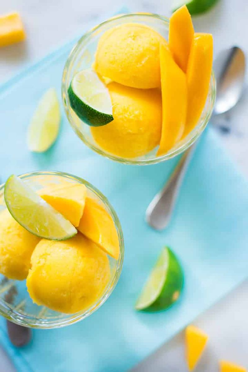 Frozen Mango Sorbet
