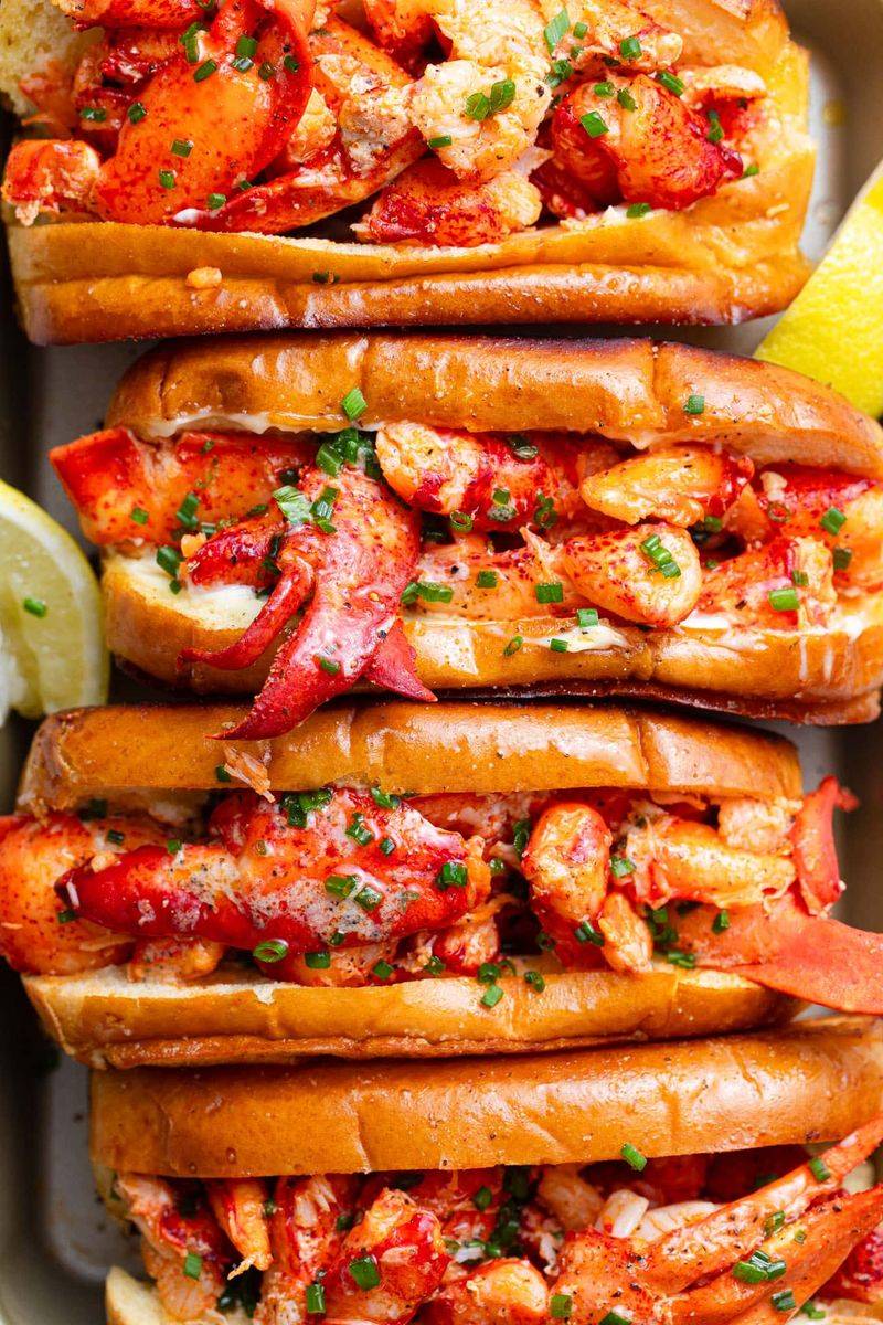 Lobster Rolls on Buttered Brioche