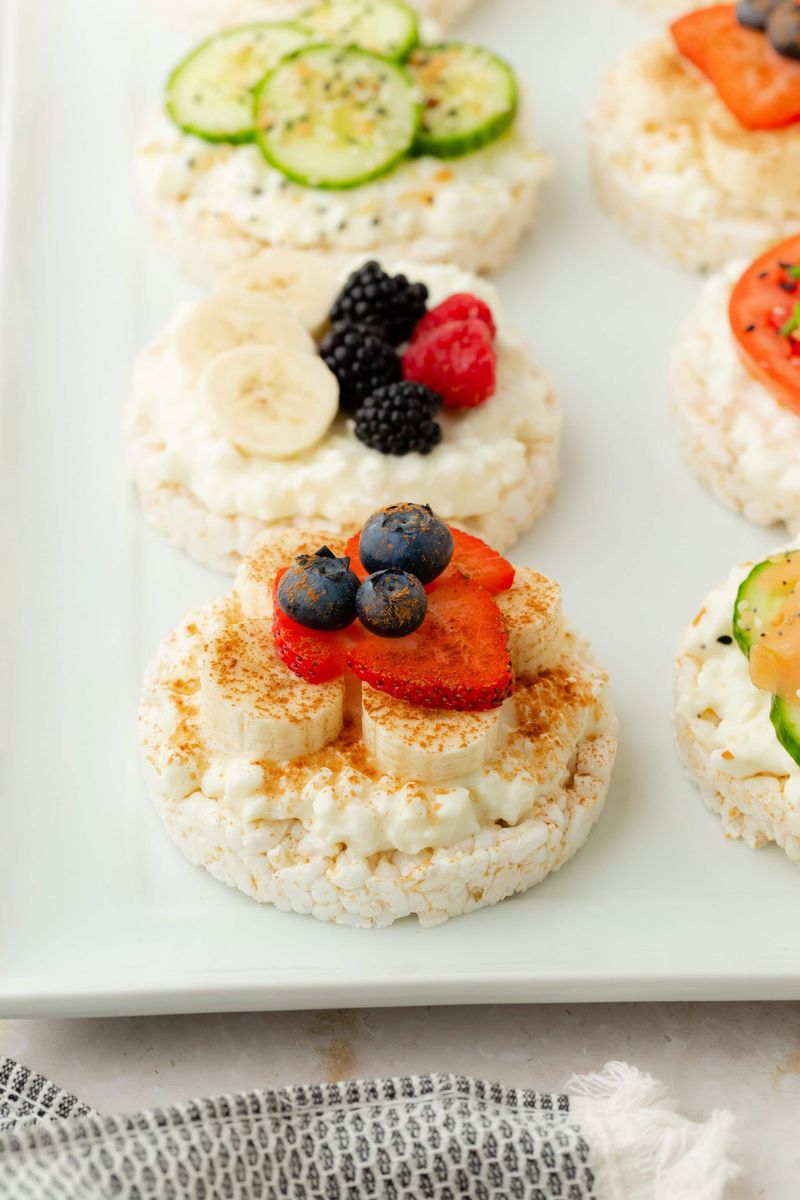 Rice Cakes with Toppings