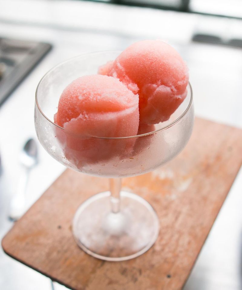 Fresh Grapefruit Sherbet