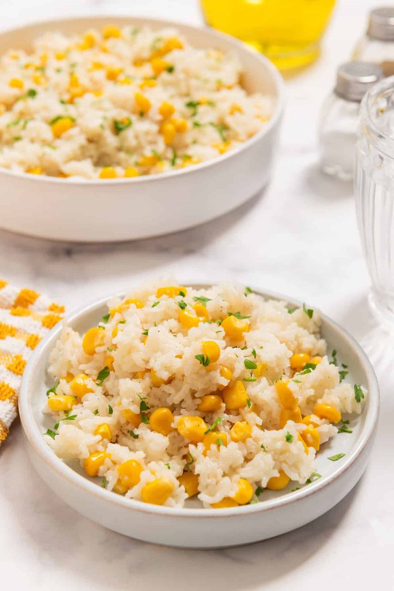 Canned Corn and Rice