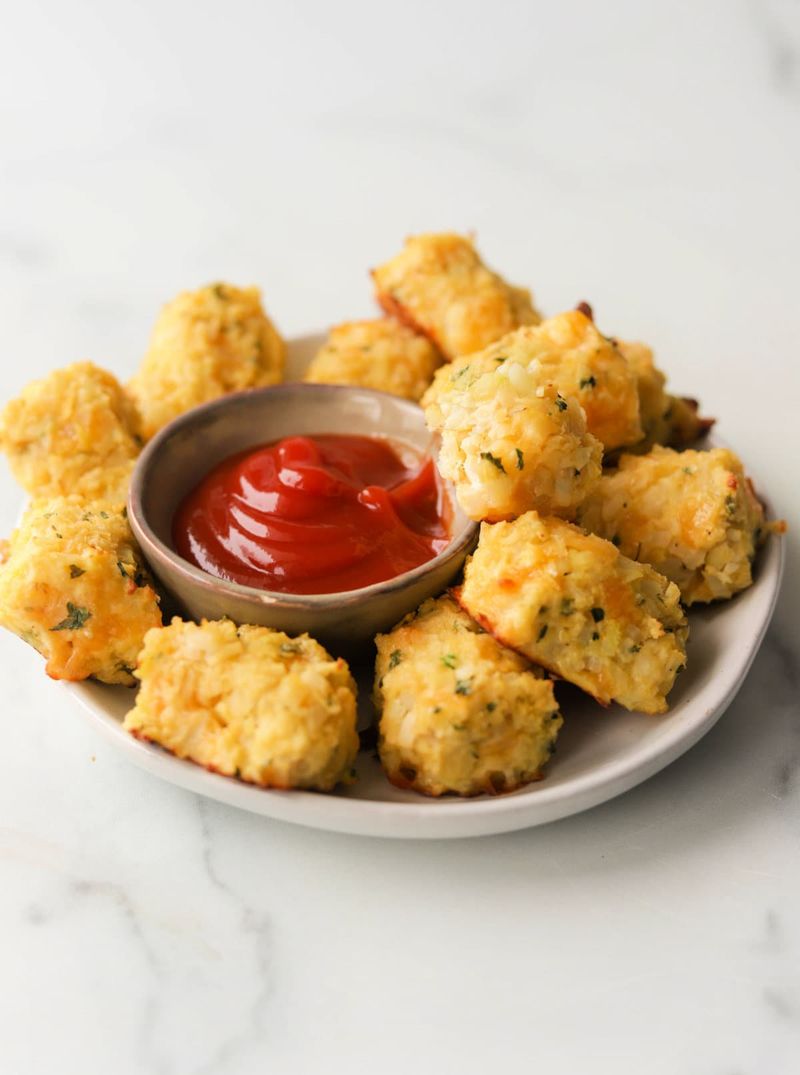 Cheesy Cauliflower Tots